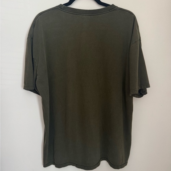 Quiksilver Men's Graphic T-shirt Size XL Olive Green Vintage Y2K Surf Skate 90s - Picture 4 of 8